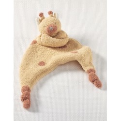 Manta de apego de tejido plano Thumbie jirafa para bebé