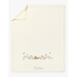 Cobija de tejido plano Aerin Fawn para bebé